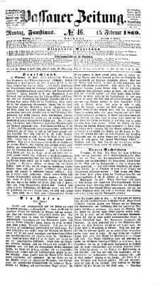Passauer Zeitung Montag 15. Februar 1869
