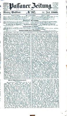 Passauer Zeitung Montag 14. Juni 1869