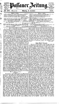 Passauer Zeitung Montag 6. September 1869