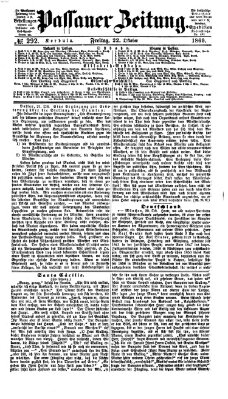 Passauer Zeitung Freitag 22. Oktober 1869