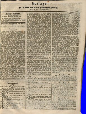 Neue preußische Zeitung Mittwoch 5. September 1849