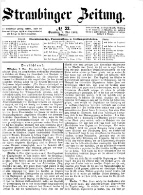 Straubinger Zeitung Samstag 9. Mai 1868