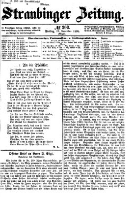 Straubinger Zeitung Freitag 27. November 1868