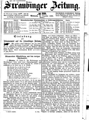 Straubinger Zeitung Mittwoch 30. Dezember 1868
