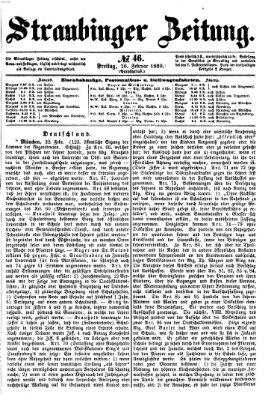 Straubinger Zeitung Freitag 26. Februar 1869