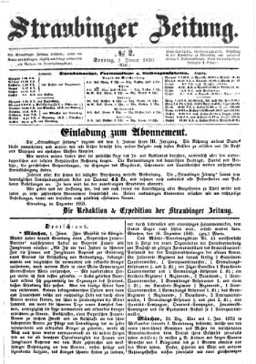 Straubinger Zeitung Sonntag 2. Januar 1870