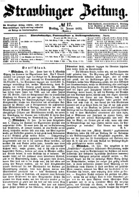 Straubinger Zeitung Freitag 21. Januar 1870