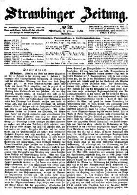 Straubinger Zeitung Mittwoch 9. Februar 1870