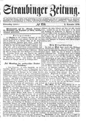 Straubinger Zeitung Donnerstag 3. November 1870