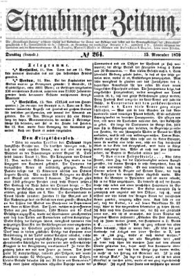 Straubinger Zeitung Dienstag 15. November 1870