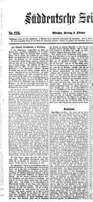 Süddeutsche Zeitung Freitag 5. Oktober 1860