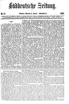 Süddeutsche Zeitung Sonntag 6. Januar 1861
