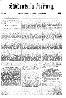 Süddeutsche Zeitung Dienstag 29. Januar 1861