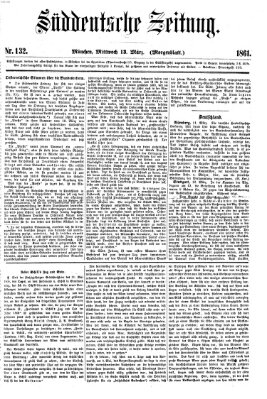 Süddeutsche Zeitung Mittwoch 13. März 1861