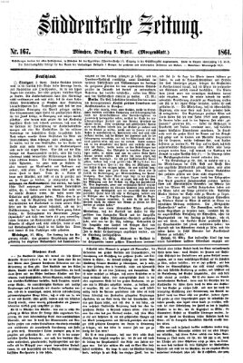 Süddeutsche Zeitung Dienstag 2. April 1861