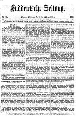 Süddeutsche Zeitung Mittwoch 17. April 1861