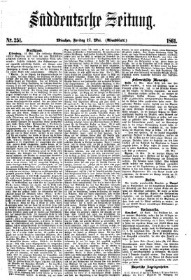 Süddeutsche Zeitung Freitag 17. Mai 1861