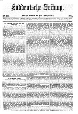 Süddeutsche Zeitung Mittwoch 29. Mai 1861