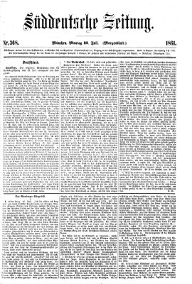 Süddeutsche Zeitung Montag 22. Juli 1861