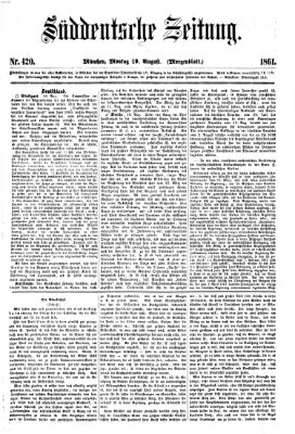 Süddeutsche Zeitung Montag 19. August 1861