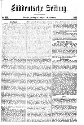 Süddeutsche Zeitung Freitag 23. August 1861
