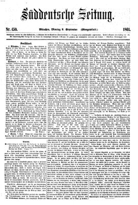 Süddeutsche Zeitung Montag 9. September 1861