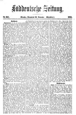 Süddeutsche Zeitung Samstag 30. November 1861