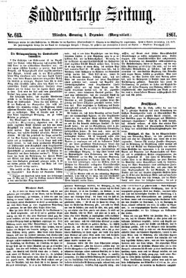 Süddeutsche Zeitung Sonntag 1. Dezember 1861
