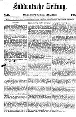 Süddeutsche Zeitung Dienstag 28. Januar 1862