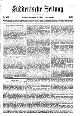 Süddeutsche Zeitung Samstag 15. März 1862