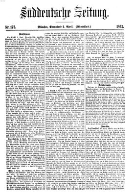 Süddeutsche Zeitung Samstag 5. April 1862