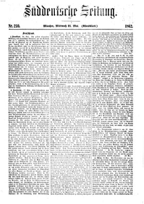Süddeutsche Zeitung Mittwoch 21. Mai 1862