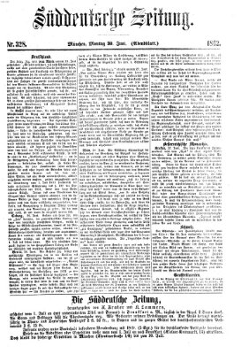 Süddeutsche Zeitung Montag 30. Juni 1862
