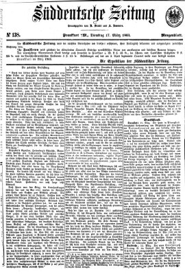 Süddeutsche Zeitung Dienstag 17. März 1863