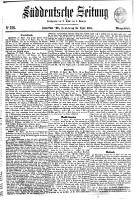 Süddeutsche Zeitung Donnerstag 30. April 1863