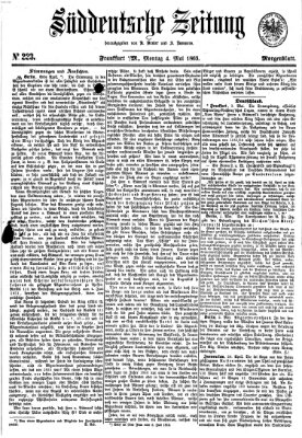 Süddeutsche Zeitung Montag 4. Mai 1863