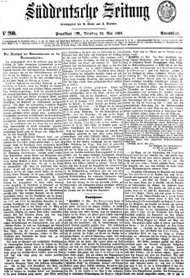 Süddeutsche Zeitung Dienstag 26. Mai 1863
