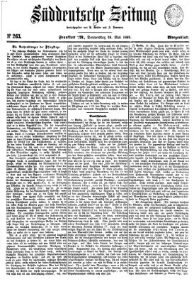 Süddeutsche Zeitung Donnerstag 28. Mai 1863