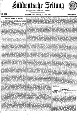 Süddeutsche Zeitung Freitag 24. Juli 1863