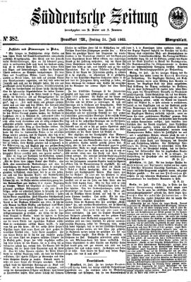 Süddeutsche Zeitung Freitag 31. Juli 1863