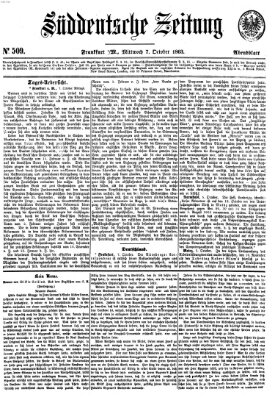 Süddeutsche Zeitung Mittwoch 7. Oktober 1863