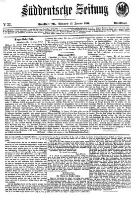 Süddeutsche Zeitung Mittwoch 13. Januar 1864