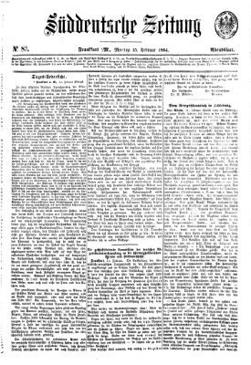 Süddeutsche Zeitung Montag 15. Februar 1864