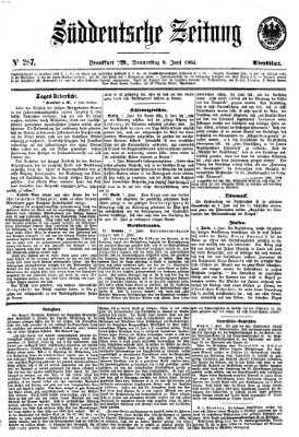Süddeutsche Zeitung Donnerstag 9. Juni 1864