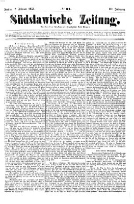 Südslawische Zeitung Freitag 7. Februar 1851