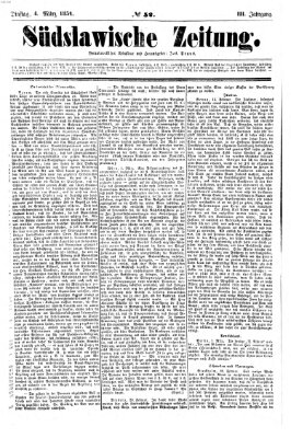 Südslawische Zeitung Dienstag 4. März 1851