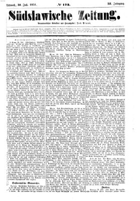 Südslawische Zeitung Mittwoch 30. Juli 1851