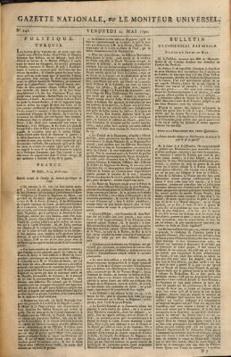 Gazette nationale, ou le moniteur universel (Le moniteur universel) Freitag 21. Mai 1790