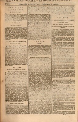 Gazette nationale, ou le moniteur universel (Le moniteur universel) Sonntag 31. Juli 1791