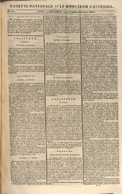Gazette nationale, ou le moniteur universel (Le moniteur universel) Montag 19. Dezember 1791